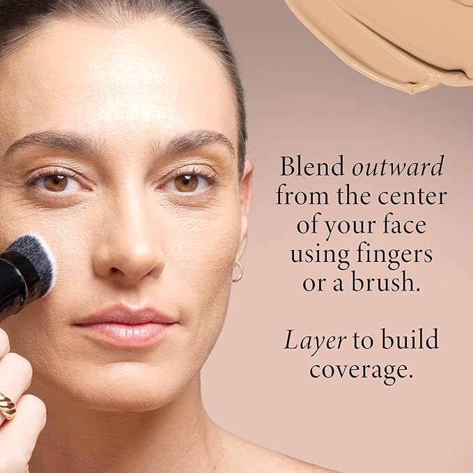 LAURA GELLER Double Take Liquid Foundation | Medium to Full Coverage, Natural Matte Finish, Tan
