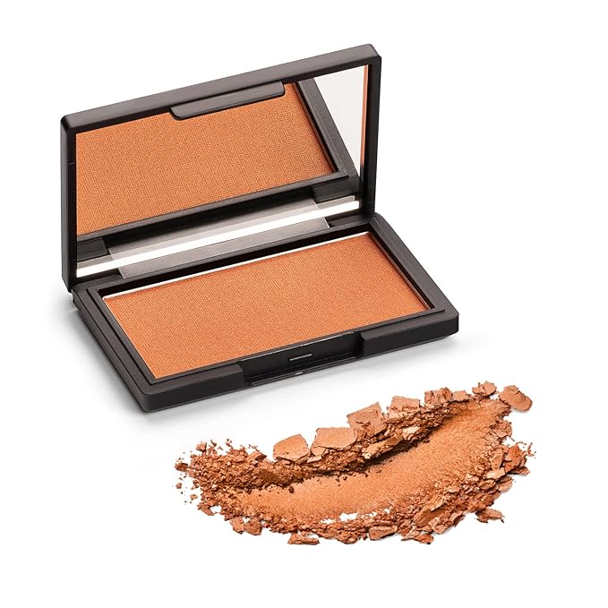 Makeup Powder Blusher - "Desert Storm" - 4g / 0.141 oz - Full Coverage, Natural Blush - Soft, Buildable Pink, Coral, Peach & Golden Hues