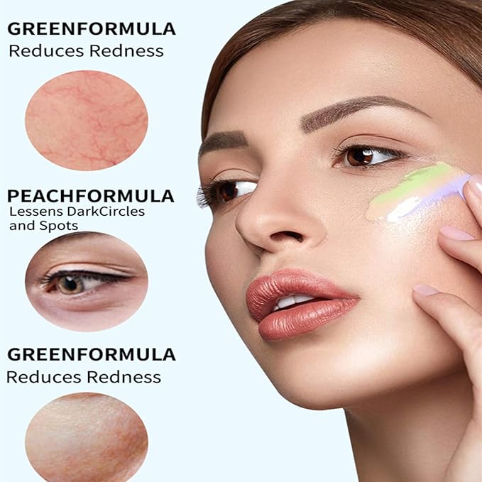 MAEPEOR Liquid Conceal Contour 7 Colors Cream Lightweight Liquid Concealer Contour Makeup for Concealing Blemishes, Brighten Dark Circles (Color 01 White)
