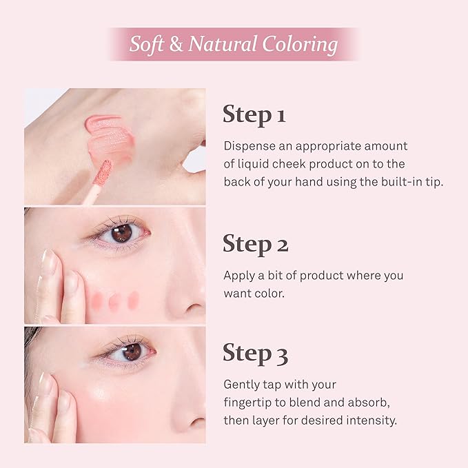 hince Dewy Liquid Cheek 6g Raw Glow Liquid Blush for Cheeks Vegan Dewy Cheek Tint Glass Skin Lightweight Liquid Blush Weightless Watercolor (WARM FRECKLE, LC001)