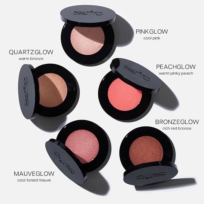 Saie Glow Sculpt Multi-Use Highlighter + Cream Blush Refill - Lightweight with Hyaluronic Acid + Micropearl for Radiant, Glowing Skin - Peachglow (.02 oz)