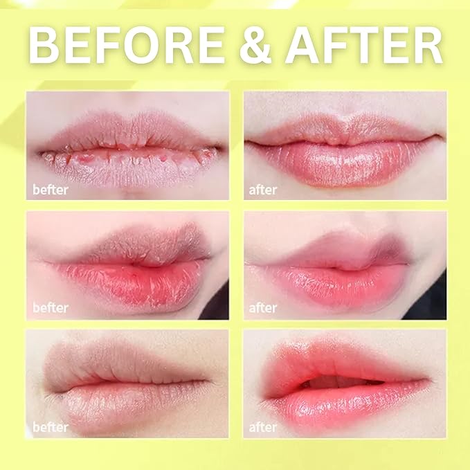 kukubird Lip Mask Overnight Hydrating Lip Balm Mask Exfoliating Lip Scrub Lip Care Treatment For Chapped and Cracked Lips-Vanilla