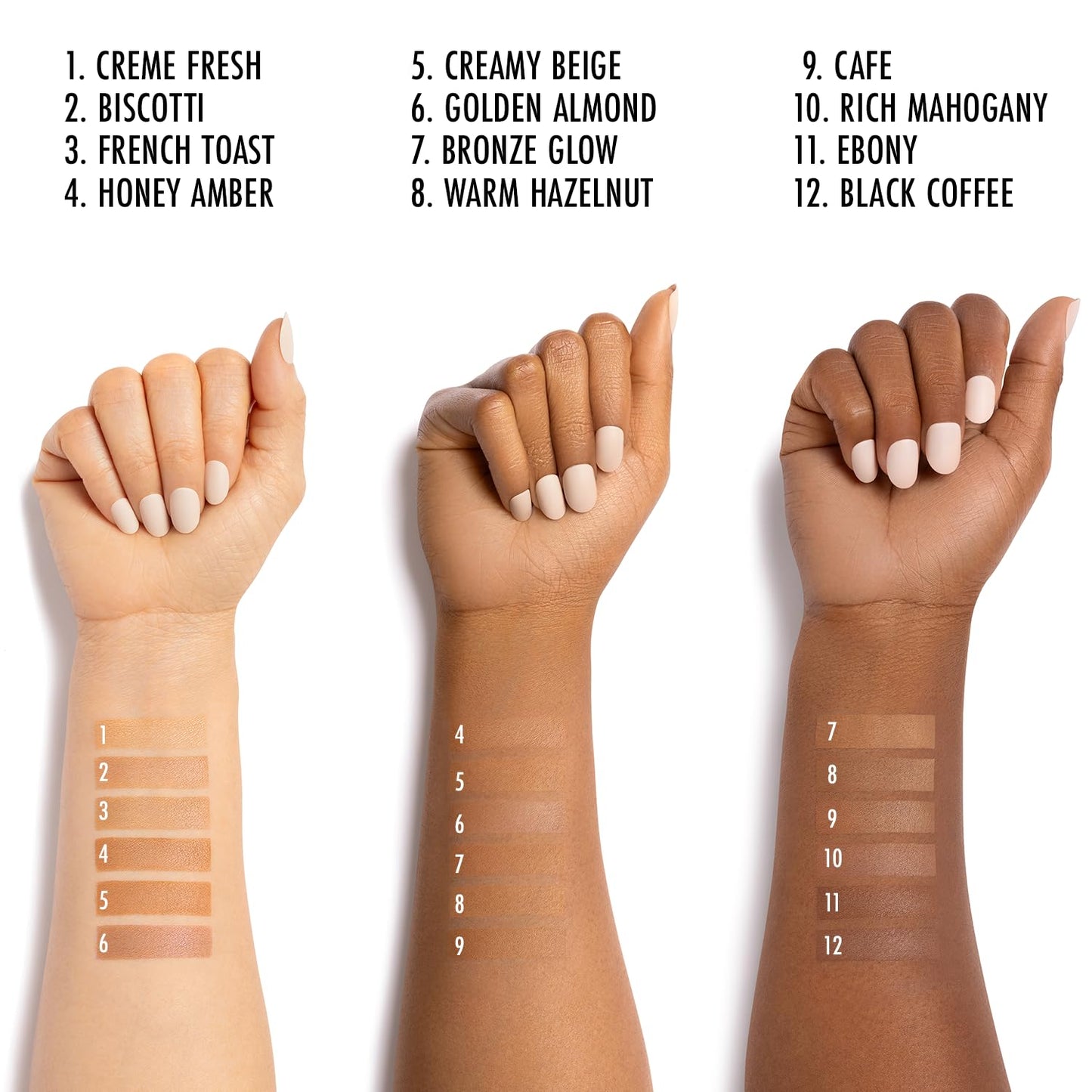 Black Radiance Pressed Powder, Buildable & Blendable Matte Finish Shine Control Compact with Mirror & Applicator, Cruelty-Free & Vegan - French Toast