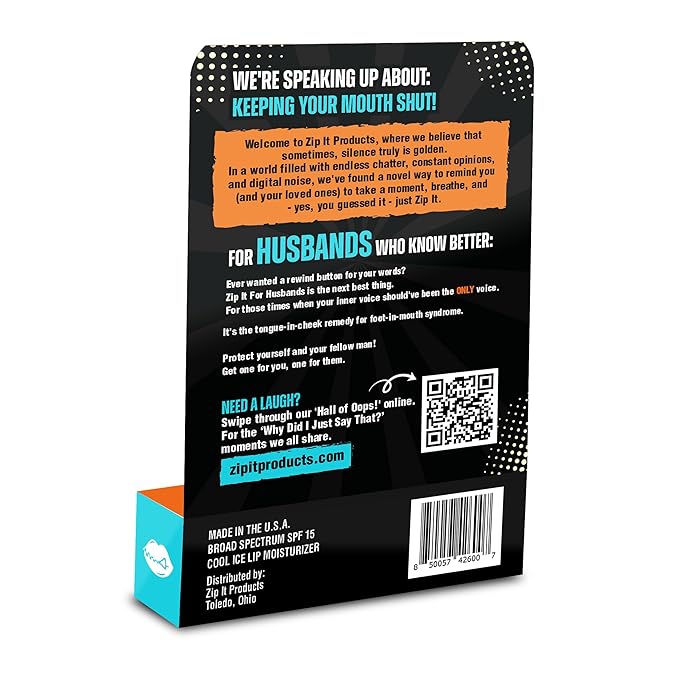 Zip It For Husbands Lip Balm - Saving Relationships One Swipe At A Time