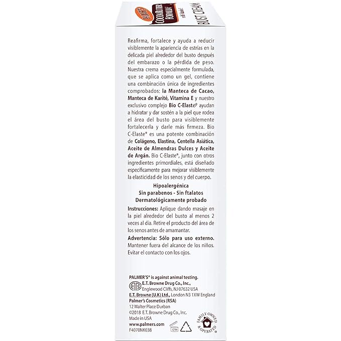Palmer's Cocoa Butter Formula Bust Cream 4.40 oz (Pack of 6)