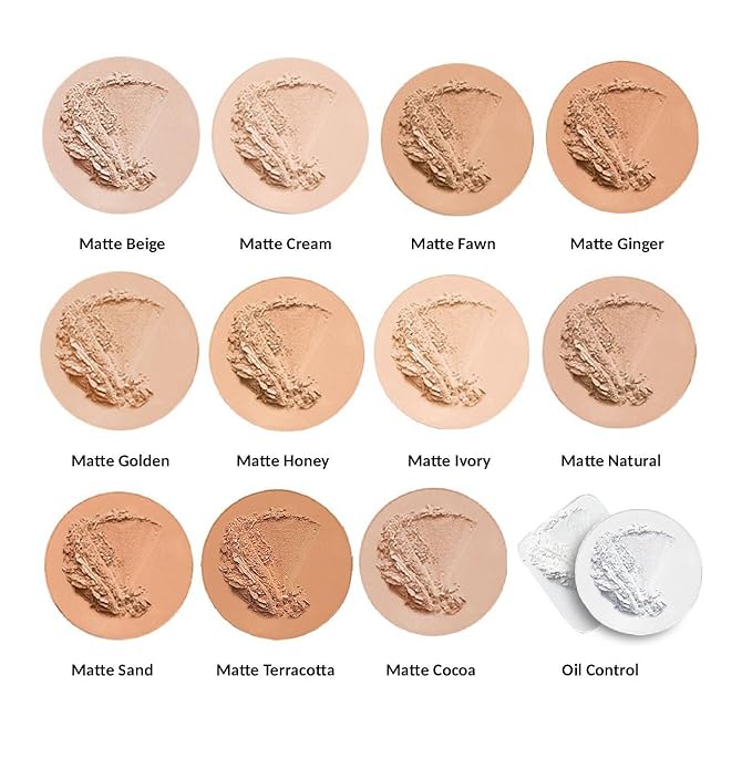 Jolie Shine Absorbing Oil Free Pressed Powder - Matte Finish (Matte Terracotta)
