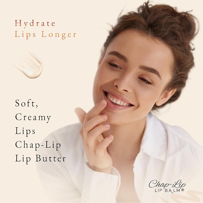 CHAP-LIP 100% All Natural Lip Balm Hydrating Bulk Chap Stick with Fruit Flavors, Coconut Oil, and Cocoa Butter - Lip Therapy Pack for Men and Women - Gift Set Made in the USA, 24 Pack