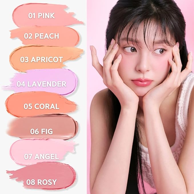 BBIA Ready To Wear Downy Cheek Cream Blush 8 Color - Creamy Blendable & Buildable Blush Dewy Texture & Matte Finish High Pigment Longlasting Lightweight Natural Face Makeup, 0.12oz (05 DOWNY CORAL)