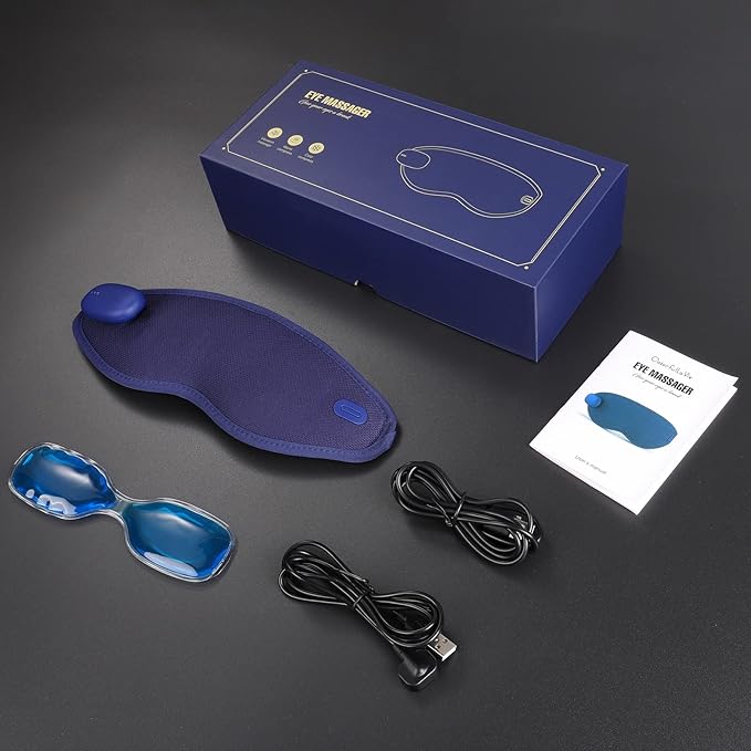 Heated Eye Mask, USB Eye Mask for Dry Eyes, Sleep Mask for Men Women, Portable Professional Electric Warm Eye