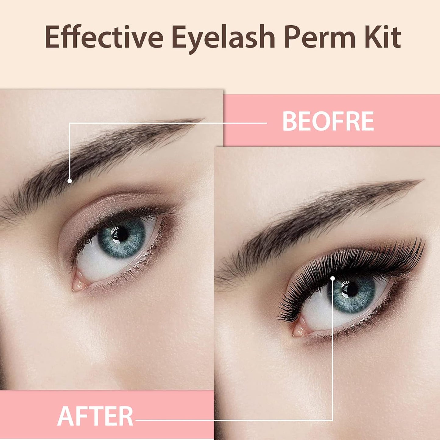 ICONSIGN 2025 Upgraded Lash Lift Kit, Professional Semi-Permanent Curling Eyelash Perm Kit Suitable for Salon & Home Use