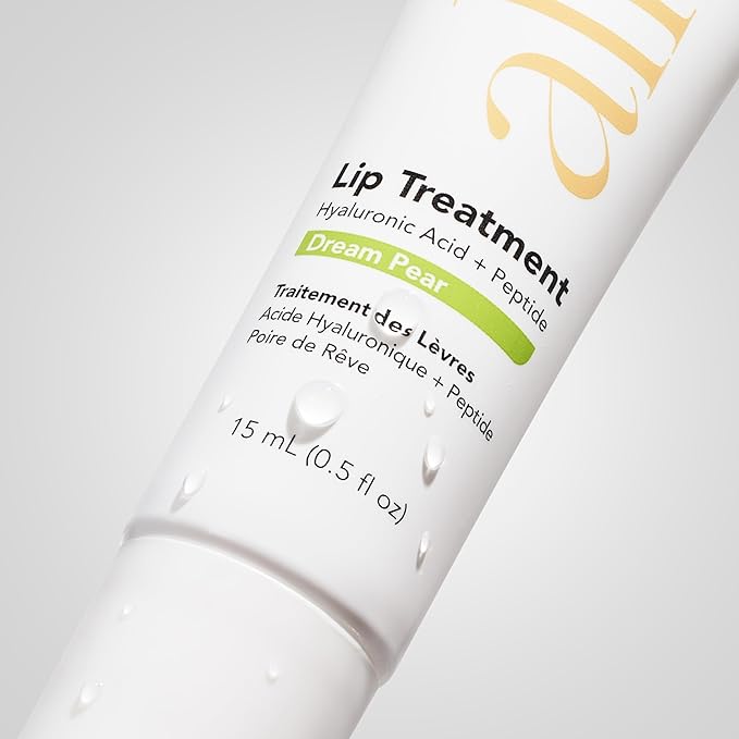 Alfie Hyaluronic Acid Lip Booster -Pear Flavor -15ml/0.5 Fl. Oz -Peptide Lip Treatment -Lip Plumper and Filler -Lip Serum and Moisturizer -Hydrating Treatment for Lip Volume -Vegan Friendly, Non-Toxic