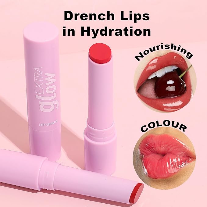 MAEPEOR Nourishing Lip Balm 8 Colors Smooth Moisturizing Lip Glow Gloss Non-Sticky and Long-lasting Hydrating Jelly Lip Balm for Women and Girls (Color 01)
