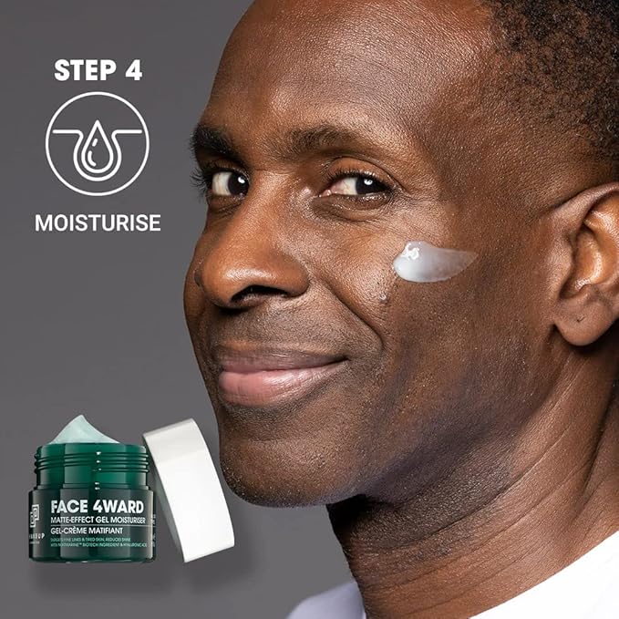 Shakeup - Mens Skincare Routine with Wash Bag, Gift Set, Daily Face Wash, Clarifying Toner, Anti Ageing Serum, Matte-Effect Moisturiser, Plus Wash Bag