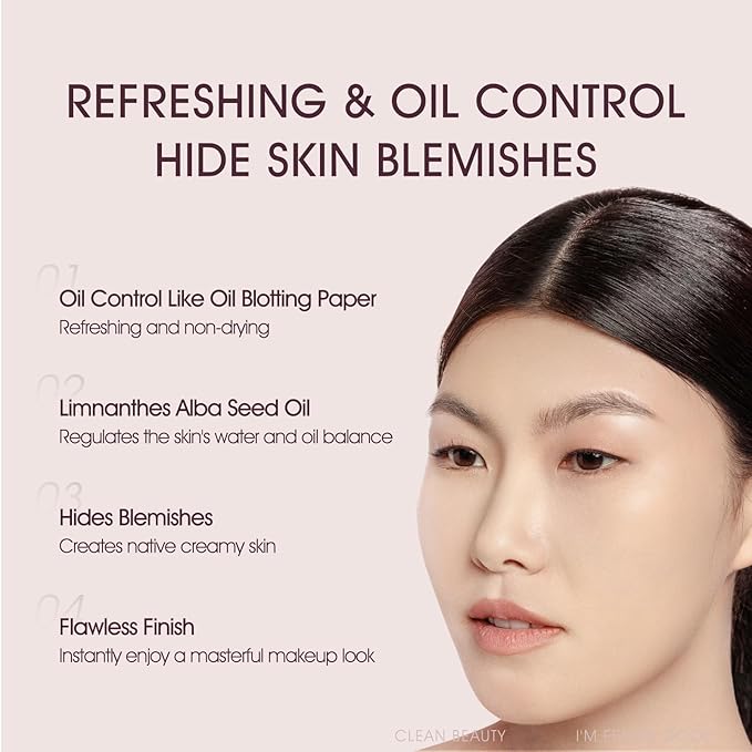 Cellglow Pro Lasting Cushion Foundation, Brighten Skin Skincare Foundation Cushion Natural Coverage Nourishing Makeup, Breathable and Lightweight Formula, Vegan, Almond, Refill not Included