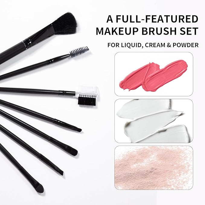 Makeup Kit For Girls Teens Women, Makeup Set, Makeup Present,Includes Eyeshadow Palette, Foundation, Eyebrow Pencil, Eyeliner, Lip Gloss, Counter Stick, Makeup Brush Set Bag & Sponge