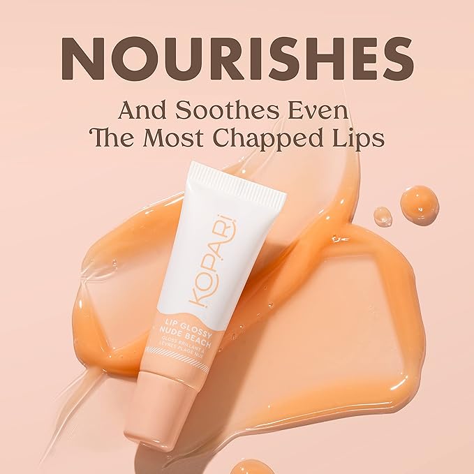 Kopari Nude Peach Lip Glossy 3pk