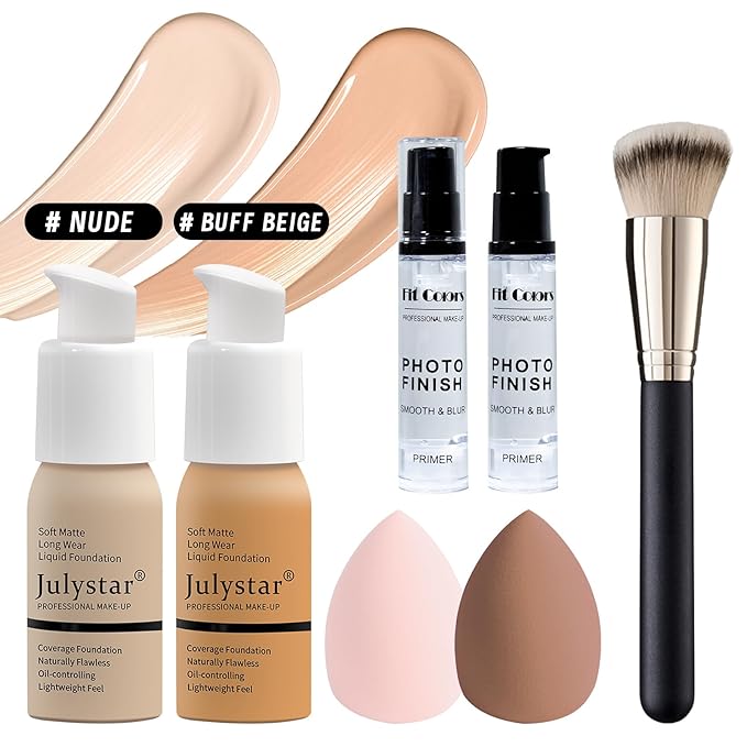 Makeup Set for Women Full Kit, Multipurpose Women’s Makeup Sets, Includes Eyeshadow Palette, Foundation Face Primer, Liquid Lipstick, Eyebrow Pencil Eyeliner Mascara, Makeup Brush