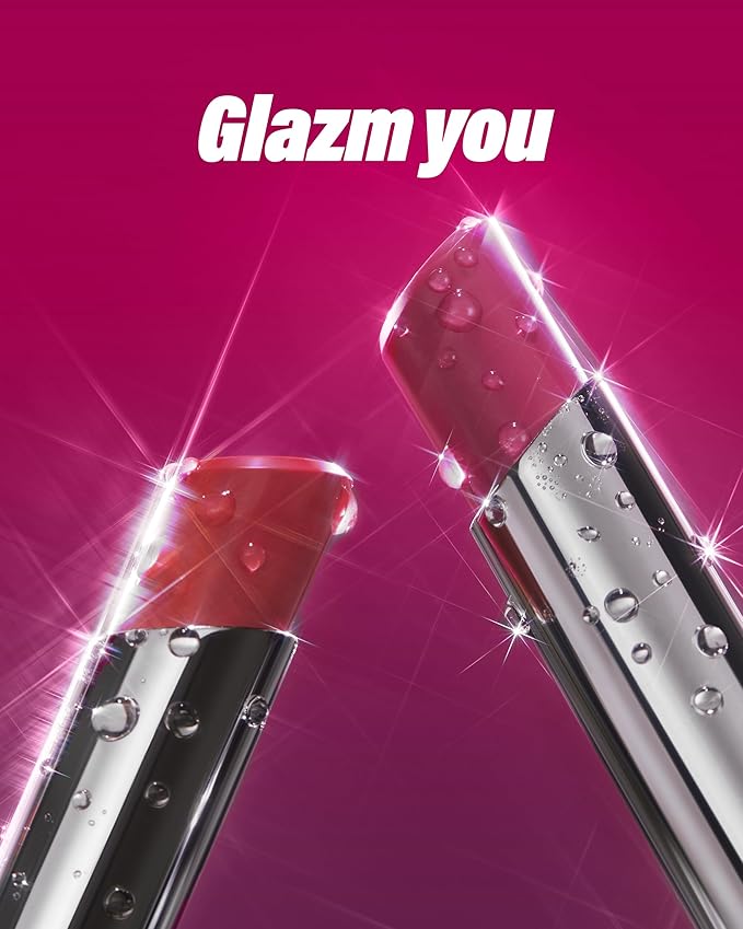 ATHE Glazm Lipbalm Stick - Vegan Glow Korean Lip Balm - Plumping, Volumizing & Highly Pigmented Lipstick - Soft Melting, Buildable Formula - Plant-Derived, Cruelty-Free, 0.12oz. (05 Pinkstan)