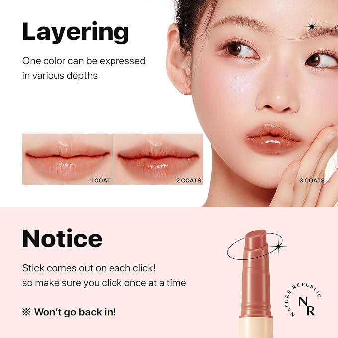 Nature Republic HONEY MELTING LIP 6-10 (06 COCONUT) K-BEAUTY, Lip Plumper, Tint, Balm, Korean, Lip Gloss, Cute, Glow