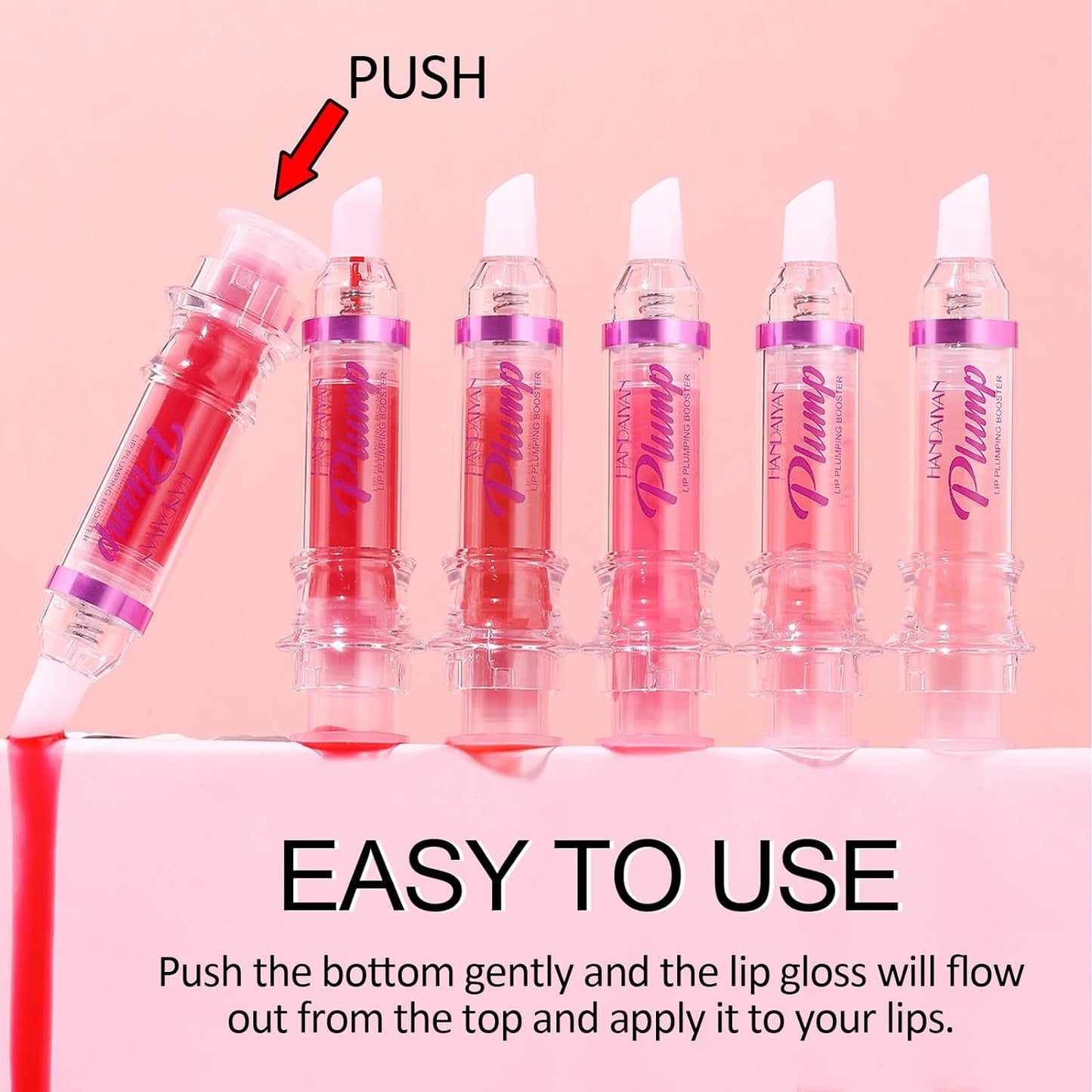 Erinde Lip Plumper Gloss, Natural Spicy Lip Plumping Booster Lip Plumping Oil, Ultra-Hydrating & Nourishing Plump Lip Plumper, Glossy Finish Fuller Lip Plumping Lip Gloss for Women Girls, 05#
