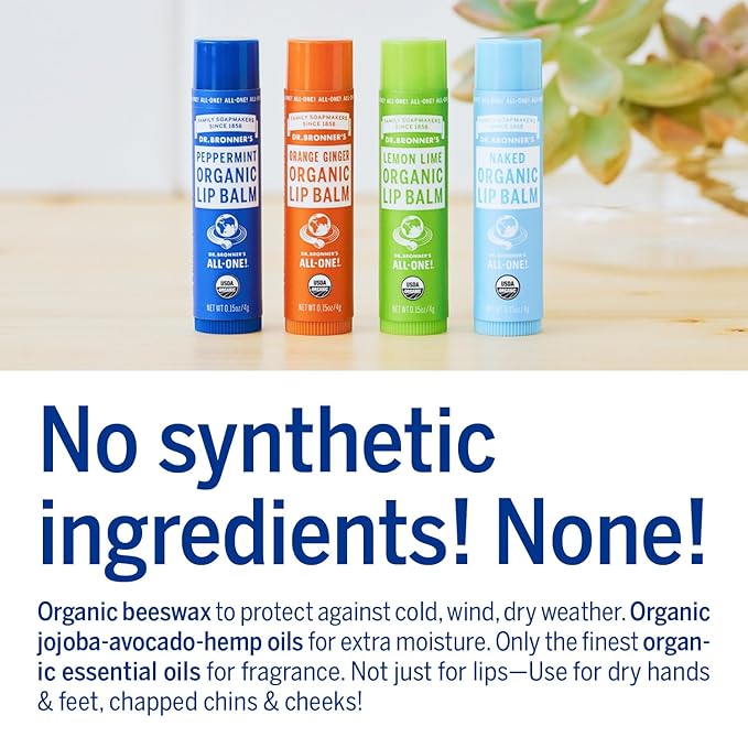 Dr. Bronners Lemon Lime Lip Balm, 4 GR