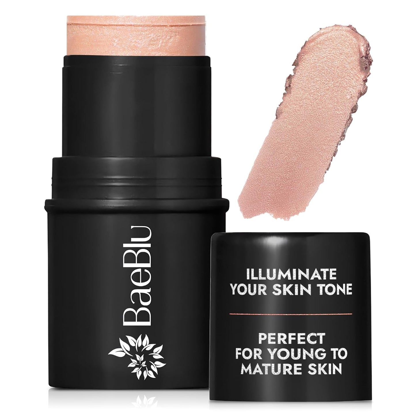 Organic Blush Tube, Moscato - 100% Natural Vegan Cream Blush Sticks, Multi-Use Bronzer, & Highlighter for Lips, Cheeks & Eyes, Buildable Shimmer, Gluten-Free, Paraben-Free, Made in USA