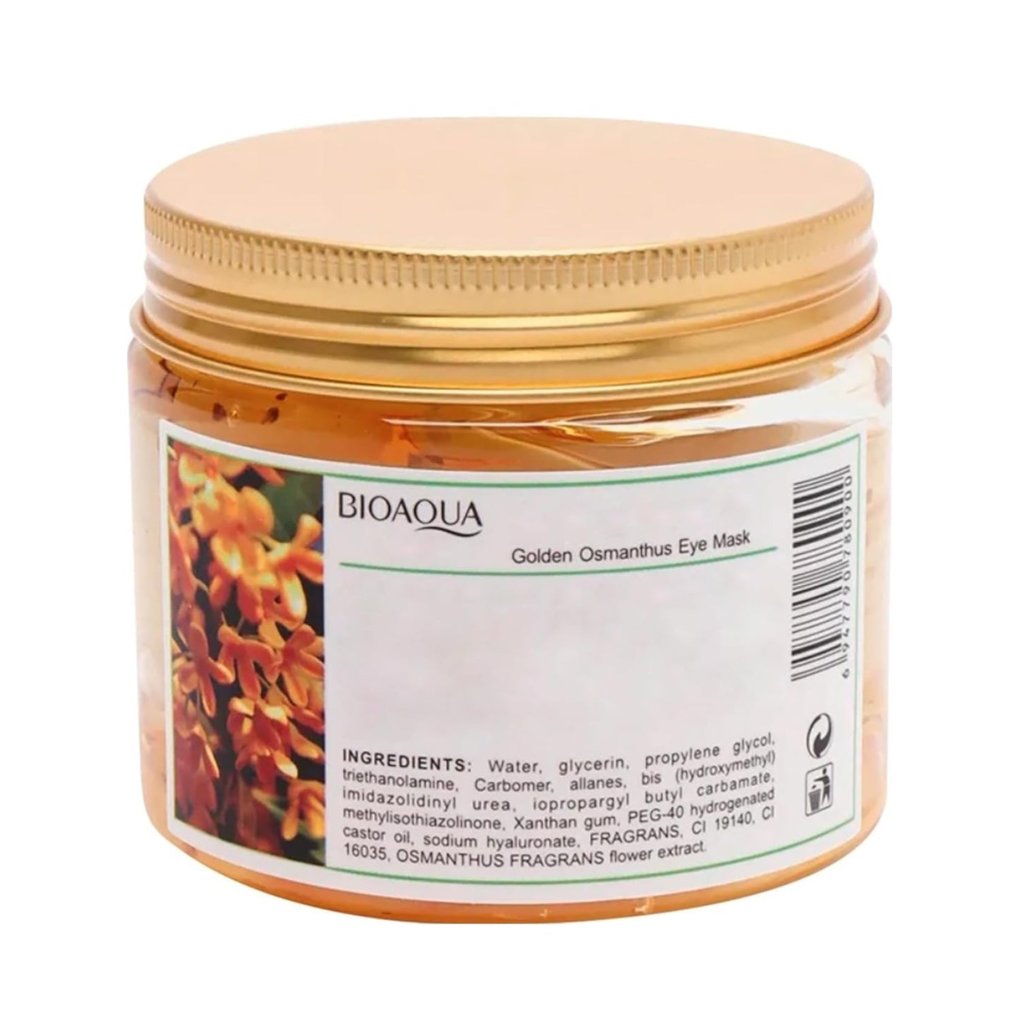 BIOAQUA Golden Osmanthus Eye Mask Gold Eye Treatment Masks Under Eye Patches Dark Circles Treatment Eye Bags Patches Puffy Eyes Anti-Wrinkle Undereye Gel Pads 80Pcs