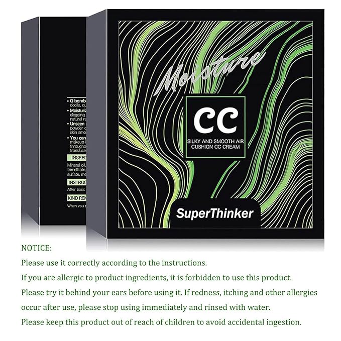Mushroom Head Air Cushion CC Cream, BB Cream Face Makeup Foundation for Mature Skin Moisturizing Concealer Brighten Long-Lasting, Even Skin Tone for All Skin Types