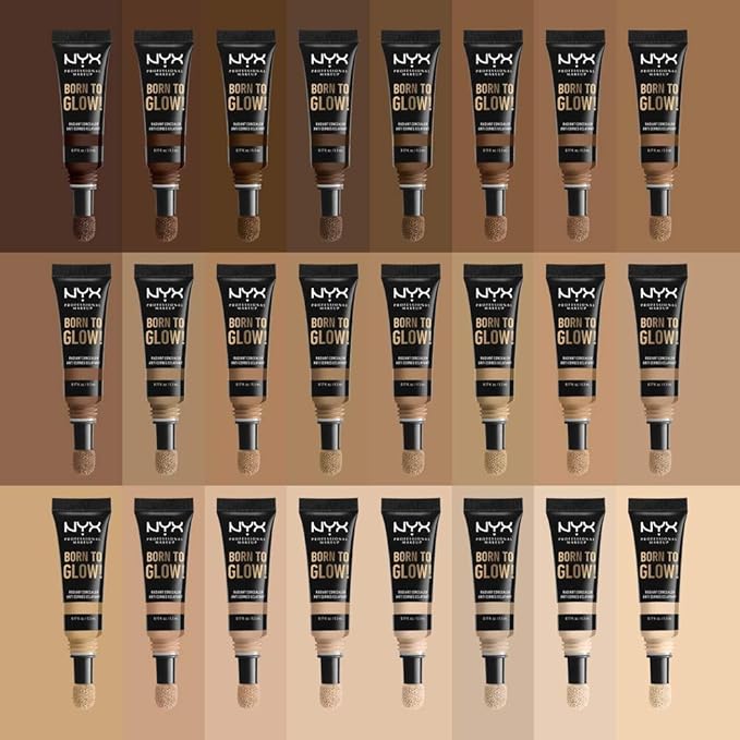 NYX PROFESSIONAL MAKEUP Born To Glow Radiant Concealer, Medium Coverage - Warm Honey