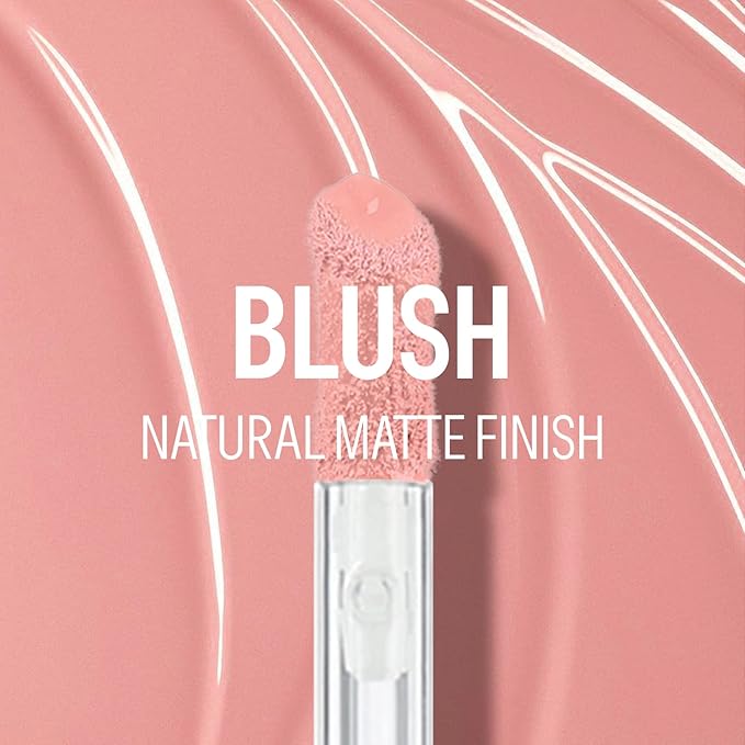 KYDA 2 Colors Liquid Blush Highlighter, Silky Matte Blush, High Glossy Face Illuminator, Natural Glow Finish, Blendable Formula, Set B