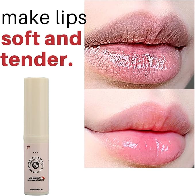 Lip Balm, Remove Dark Lip Portable Mild Easy To Apply Nourishing Lip Balm Brightening Lips Beeswax for Night for Women, facial skin care products