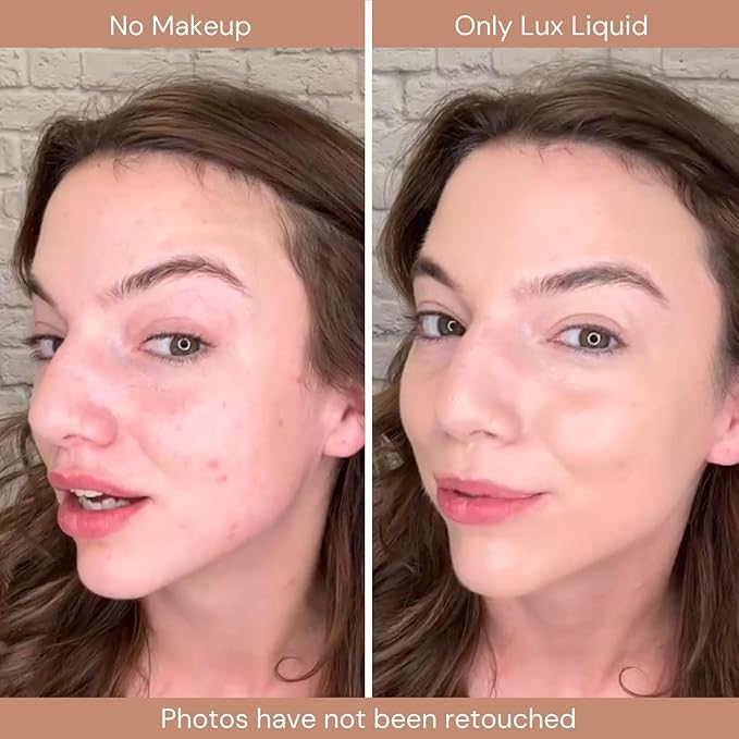 Organic Aloe-Based LUX Liquid Foundation, Natural Vegan Gluten-Free Made in USA, Coffee