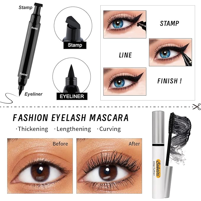 Makeup Kit Set for Women, Makeup Present for Women Teen Girl, Eyeshadow Foundation CC Cream Face Primer, Makeup Brush Sponge, Lipstick, Eyebrow Soap Pencil Mascara Eyeliner Cosmetic bag