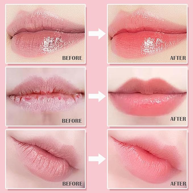 3 Pcs Bee Lip Balm Honey Pot,Honey&Strawberry&Watermelon Lip Sleeping Mask Hydrating Prevention Dry and Cracked Lip Scrubs Exfoliator Lip Care,Lip Mask Overnight Reduces Lip Lines