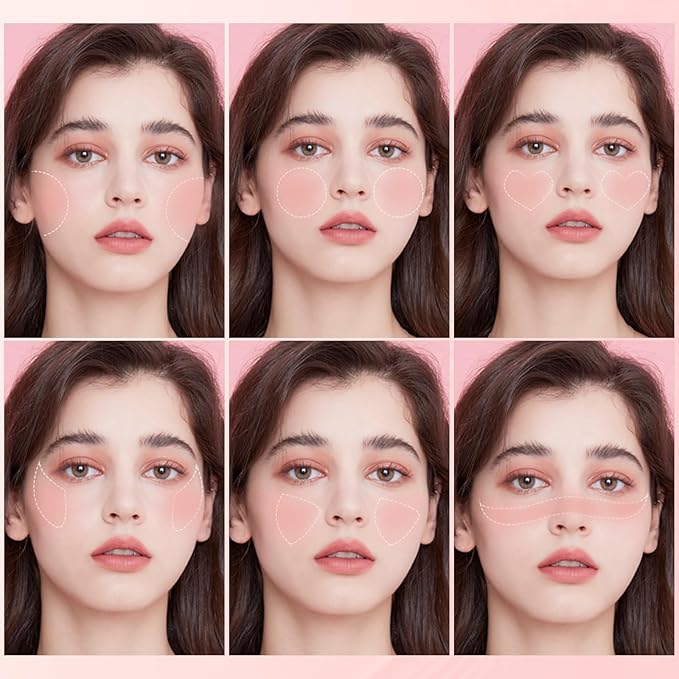 FOCALLURE Silky Cream Liquid Blush,Leaving a Matte Dewy Makeup Look,Easy to Apply and Create a Natural Flush,Long Lasting and Lightweight Cheek Blush Face Makeup,SOFT SERVE