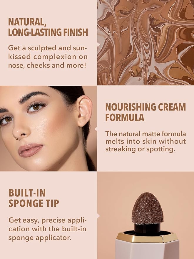 SHEGLAM Sun Sculpt Liquid Contour Stick Long Lasting Cream Bronzer Makeup-Warm Money
