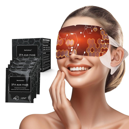 21 Pack Steam Eye Mask for Dry Eyes, Eye Mask Warm Compress Graphene 45Mins, Moist Heated Eye Masks for Relaxe Deep Eye Muscle Dark Circles Puffiness Eye Bag, Travel Portable Business Office