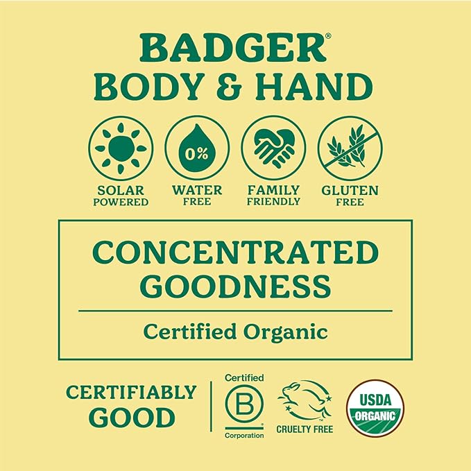 Badger - Unscented Dry Skin Balm, Sensitive Skin Balm, Moisturizing Balm for Dry Cracked Skin, Unscented Balm, Skin Moisturizer Balm, 2 oz