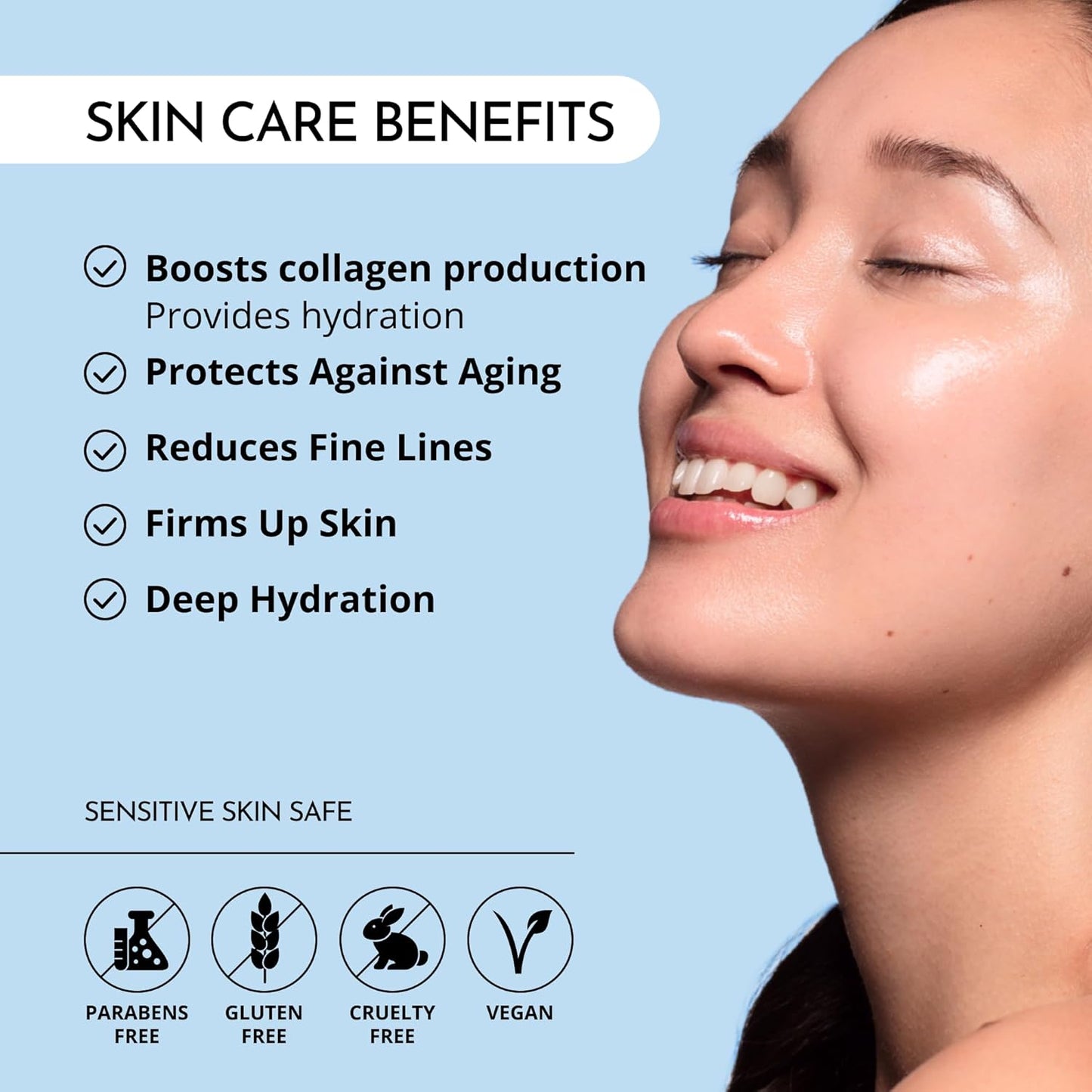 MAELOVE Peptide Squad Collagen Renewal Serum with Copper Peptides, Argireline, Matrixyl 3000 + Hyaluronic Acid and Niacinamide for Wrinkles, Fine Lines, and Skin Elasticity