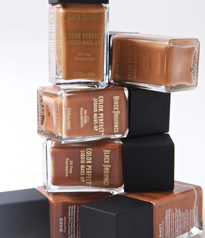 Black Radiance Color Perfect Liquid Full Coverage Foundation Makeup, Brownie, 1 Ounce