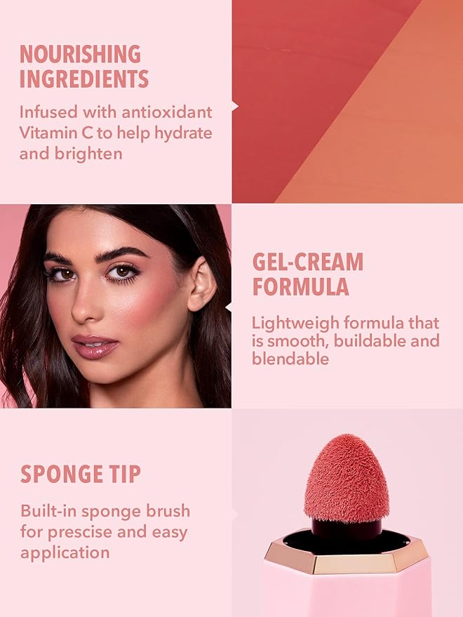 SHEGLAM Color Bloom Liquid Blush Makeup for Cheeks Matte Finish - Swipe Right