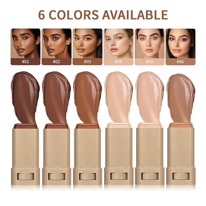Beauty Balm Serum Boosted Skin Tint – Hydrating Tinted Moisturizer, Lightweight Solid Tinted Foundation Stick for Flawless, Sheer to Medium Coverage, Radiant & Dewy Finish, All-Day Wear (1#, 1)