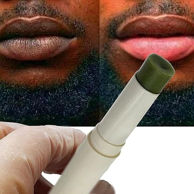 2PCS Glossy Pink Lip Balm dark Remove Dark Lips Product Nourishes Lightens Lip Lines Moisturizes Exfoliates Basic Repair Lip Care (Green)