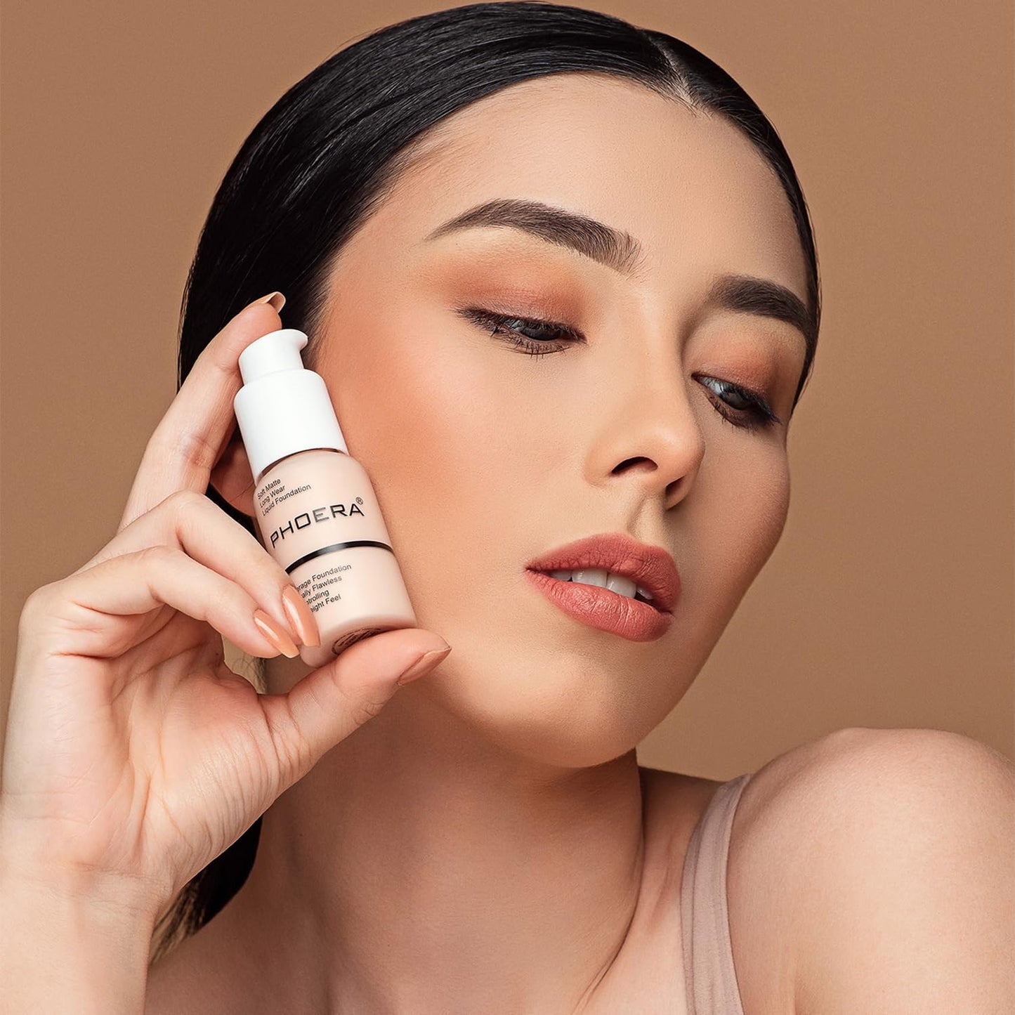 PHOERA Foundation, PHOERA Matte Liquid Foundation,PHOERA Makeup for Women, PHOERA Foundation Full Coverage Concealer, 30ml 24HR Matte Oil Control Concealer (108-Tan*2)