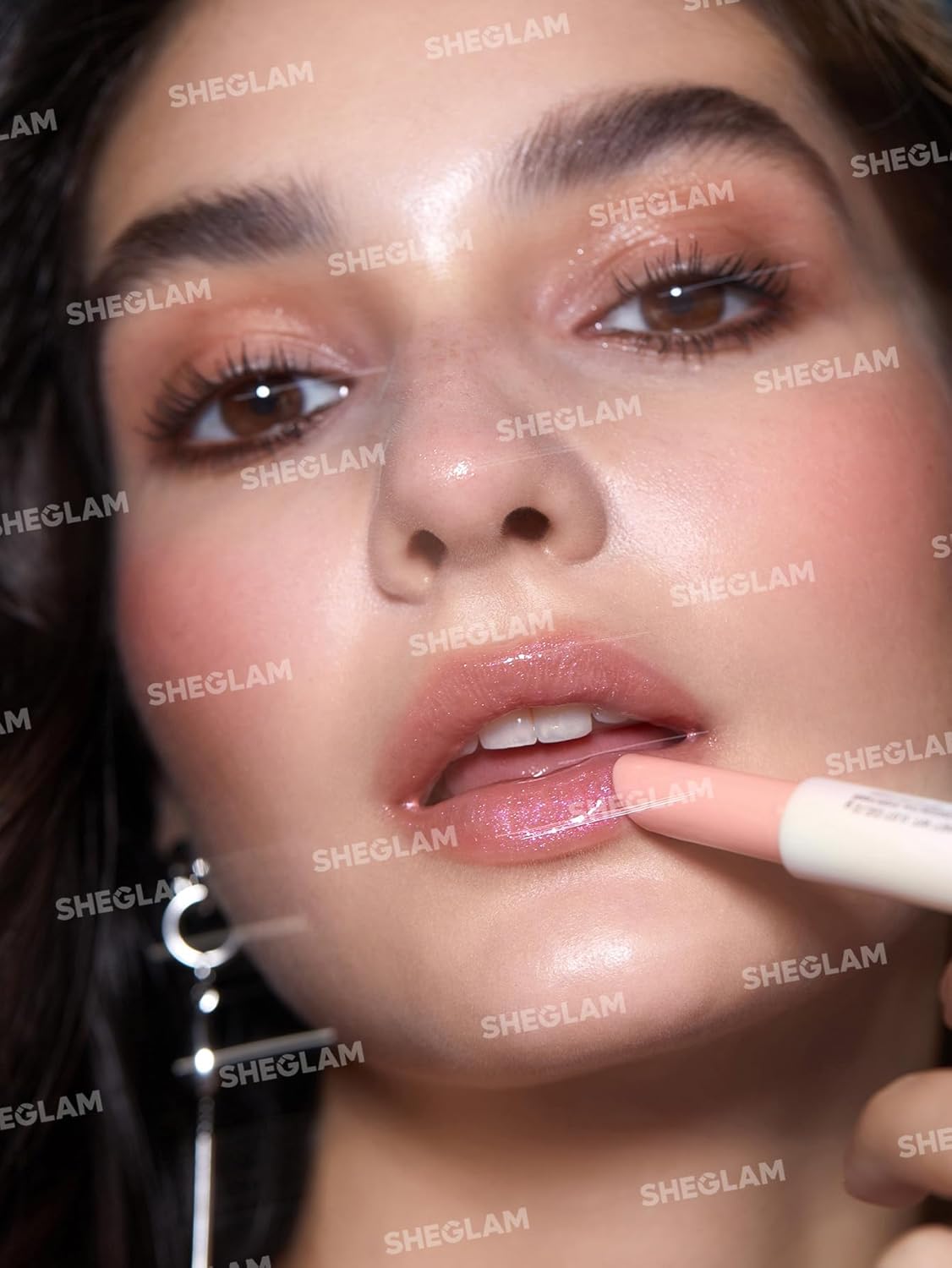 SHEGLAM Pout-Perfect Moisturizing Solid Lip Gloss Shimmer Lip Plumper - Sugar Crystal