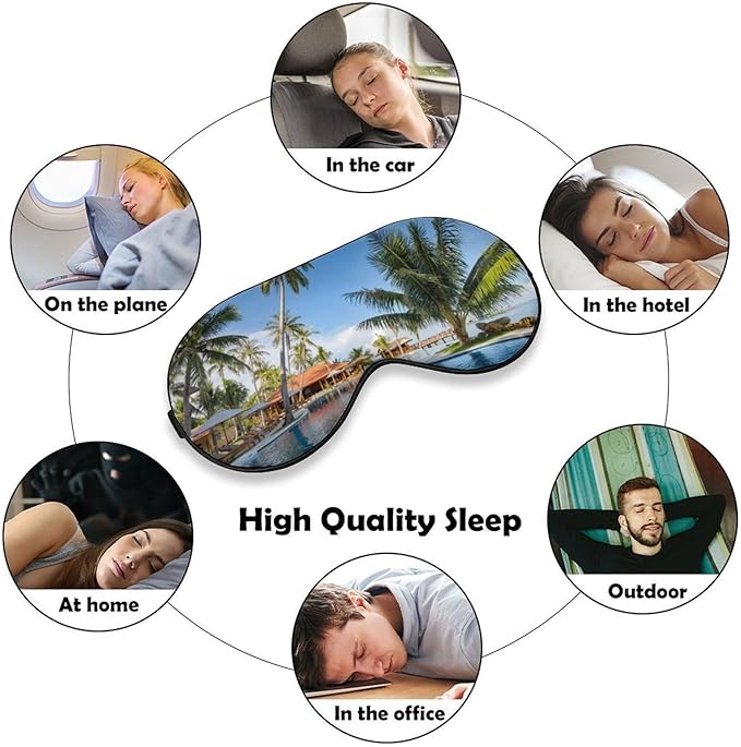 Custom Eye Mask Design Your Own Personalized Eye Shade Add Your Image Text Logo Light and Easy to Carry Effective Shadin Adjustable, Khaki, 8.1"x4.1"