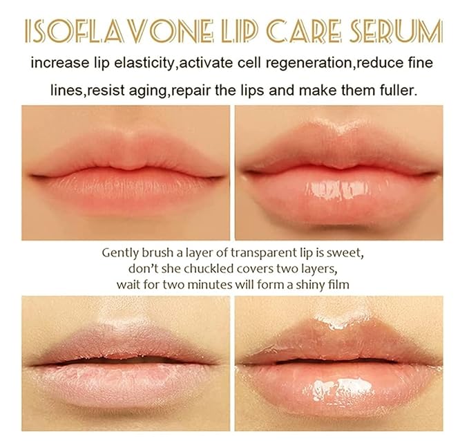 Vitamin E Lip Plumping Serum, Lip Hyaluronic Lip Plumper, Lip Plumping Serum Instant Lip Balm for Moisturize, Eliminate Dryness Wrinkles Enhances Plump Gloss (1PC)