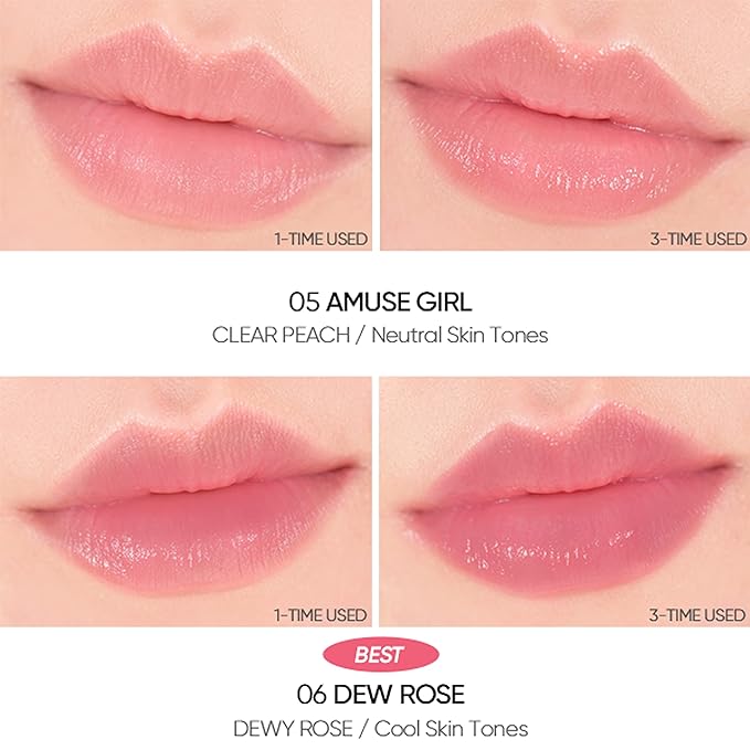 AMUSE SEOUL DEW BALM 06 DEW ROSE
