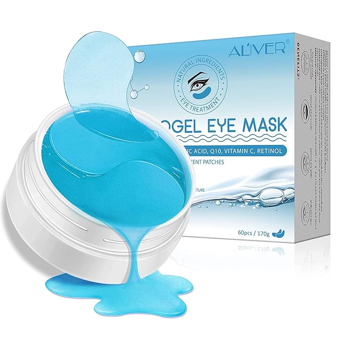 Hydrogel Eye Patches,Hydrogel Under Eye Masks for Dark Circles,Anti Wrinkle Treatment,Under Eye Gel Pads,Eye Mask for Puffy Eyes, Skincare,Hydrating | 60 Pieces/30 Pairs