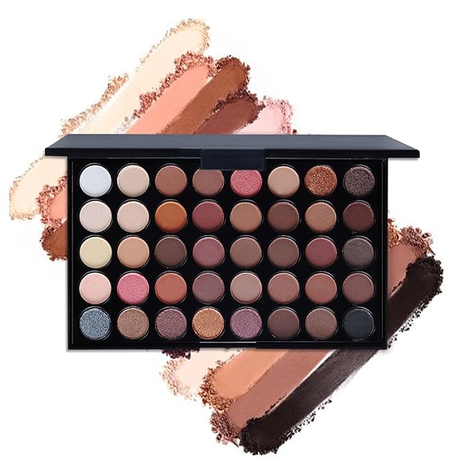 Makeup Kit for Women, Eyeshadow Makeup Gift Set for Teen Girls, Eyebrow Eye Shadow Makeup Kit with 40 Colors Eyeshadow Palette, Mascara, Eyeliner, Eye Brow Pencil, Eye Brush